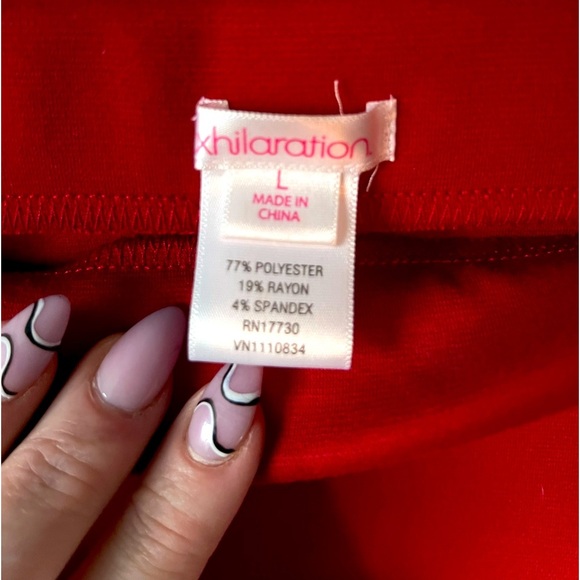 Xhilaration Women’s Red Pencil Skirt with Belt Loop Size Large - Picture 4 of 7